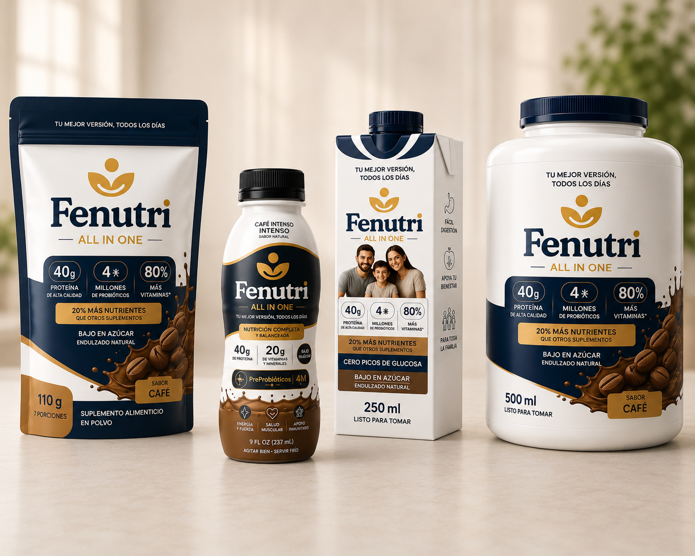 Fenutri Café — Tetrapack para beber 250 mL